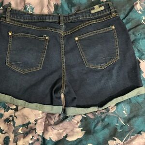 LC Lauren Conrad Dark Blue Jean Shorts